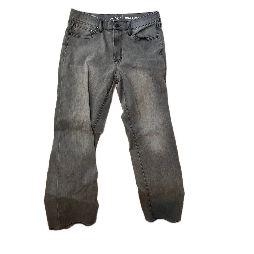 Arizona Jean Co Relaxed Straight Flex Denim Jeans Mens 32x34
